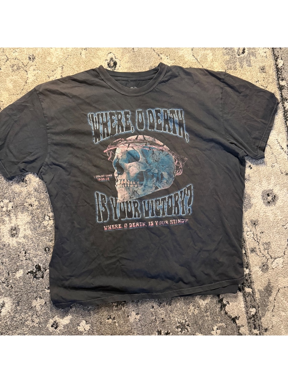 Jesus Bible New Skool Skeleton Graphic T-Shirt